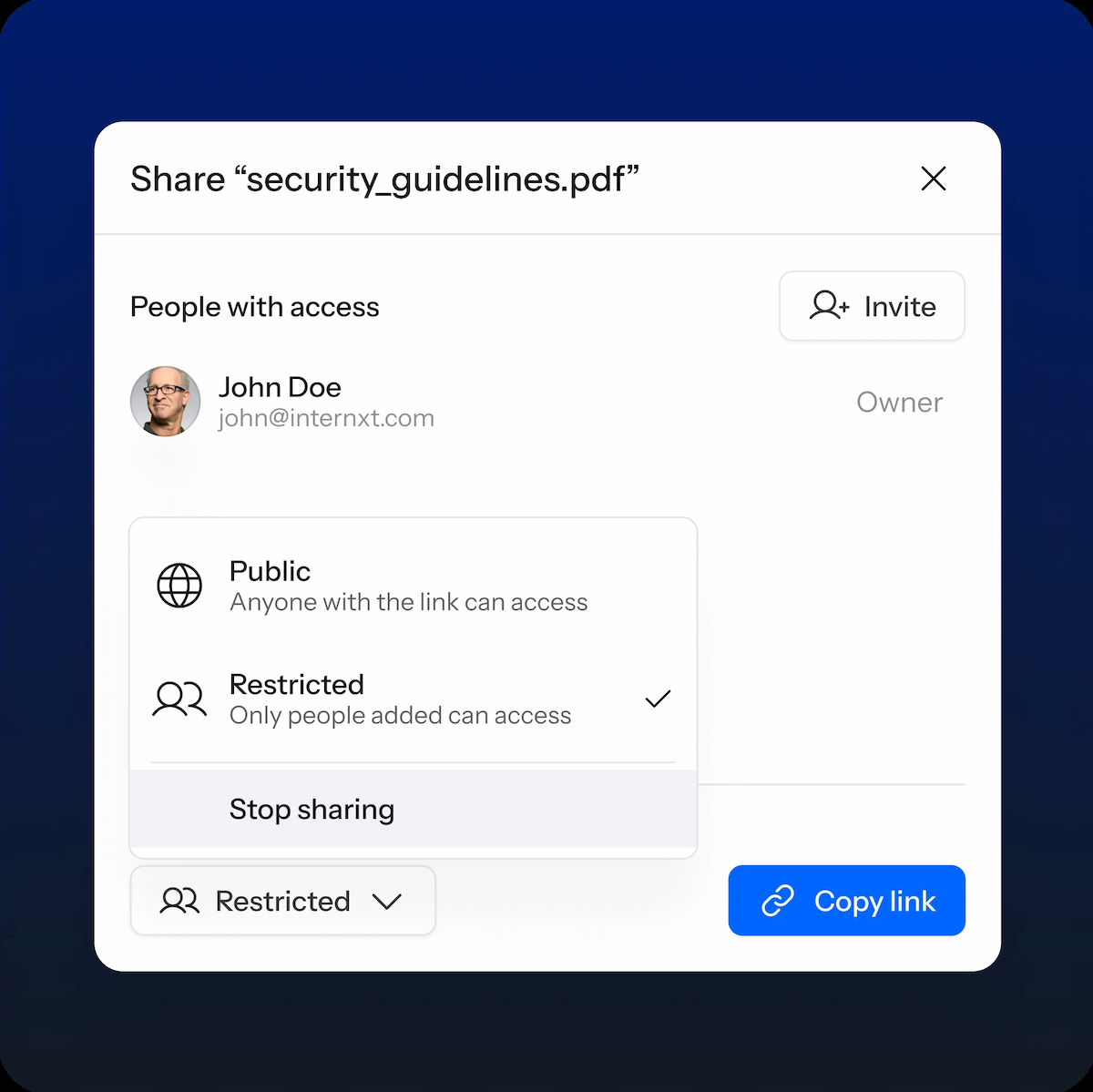 Increased privacy for your data image